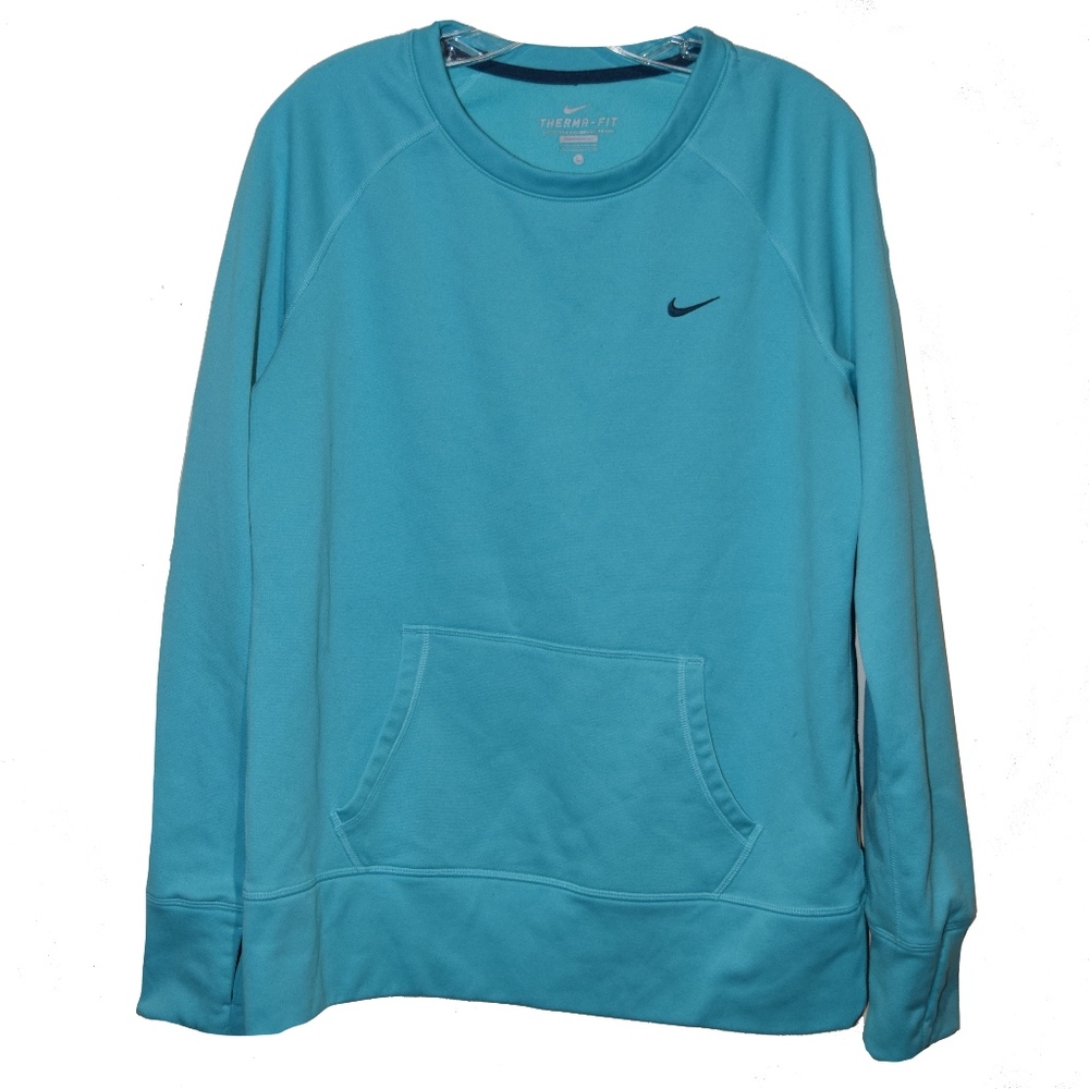 nike aqua Therma fit crewneck sweatshirt size L